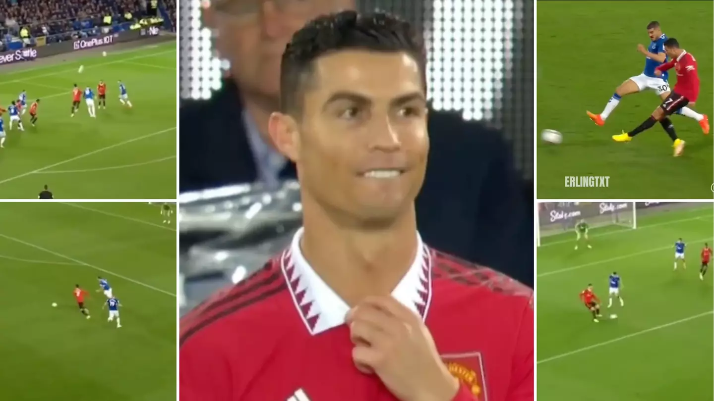 Cristiano Ronaldo was the complete centre forward against Everton, his highlights are something else