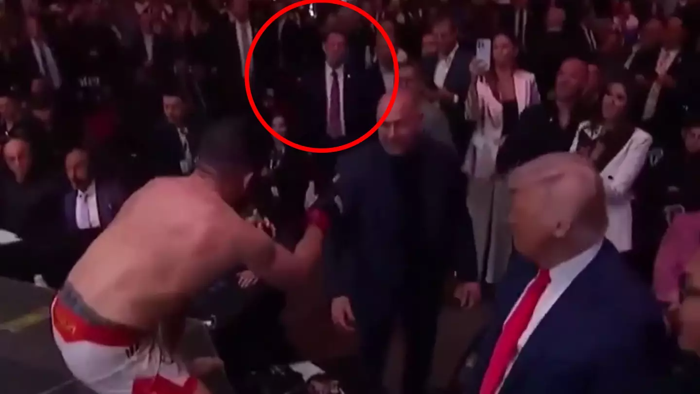 UFC fans spot what Donald Trump's secret service security team did when fighter jumped cage in front of US president