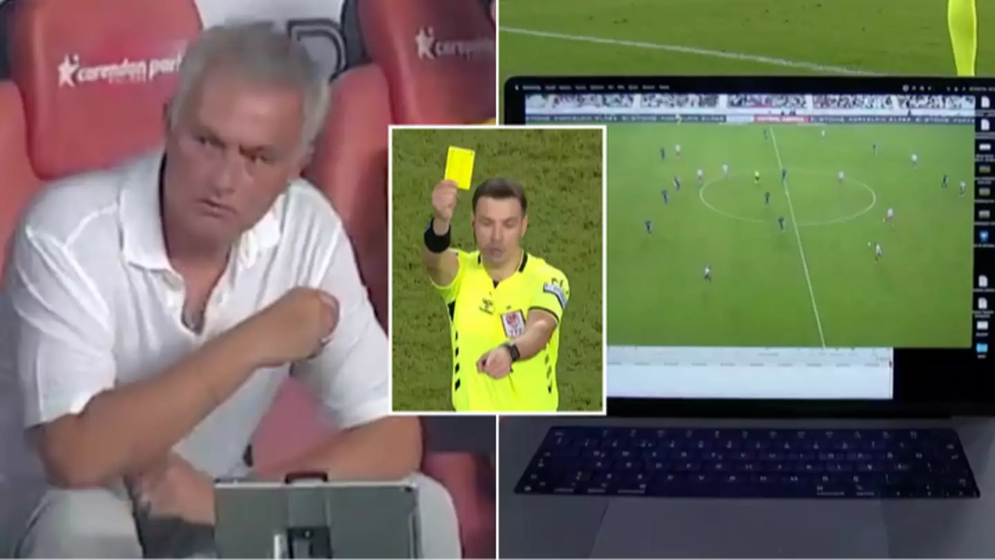 Jose Mourinho shown ‘never-before-seen’ yellow card after violating referee