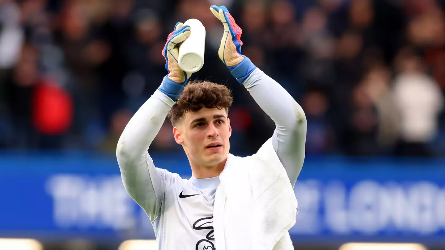 Kepa Arrizabalaga in Chelsea action. (Alamy)