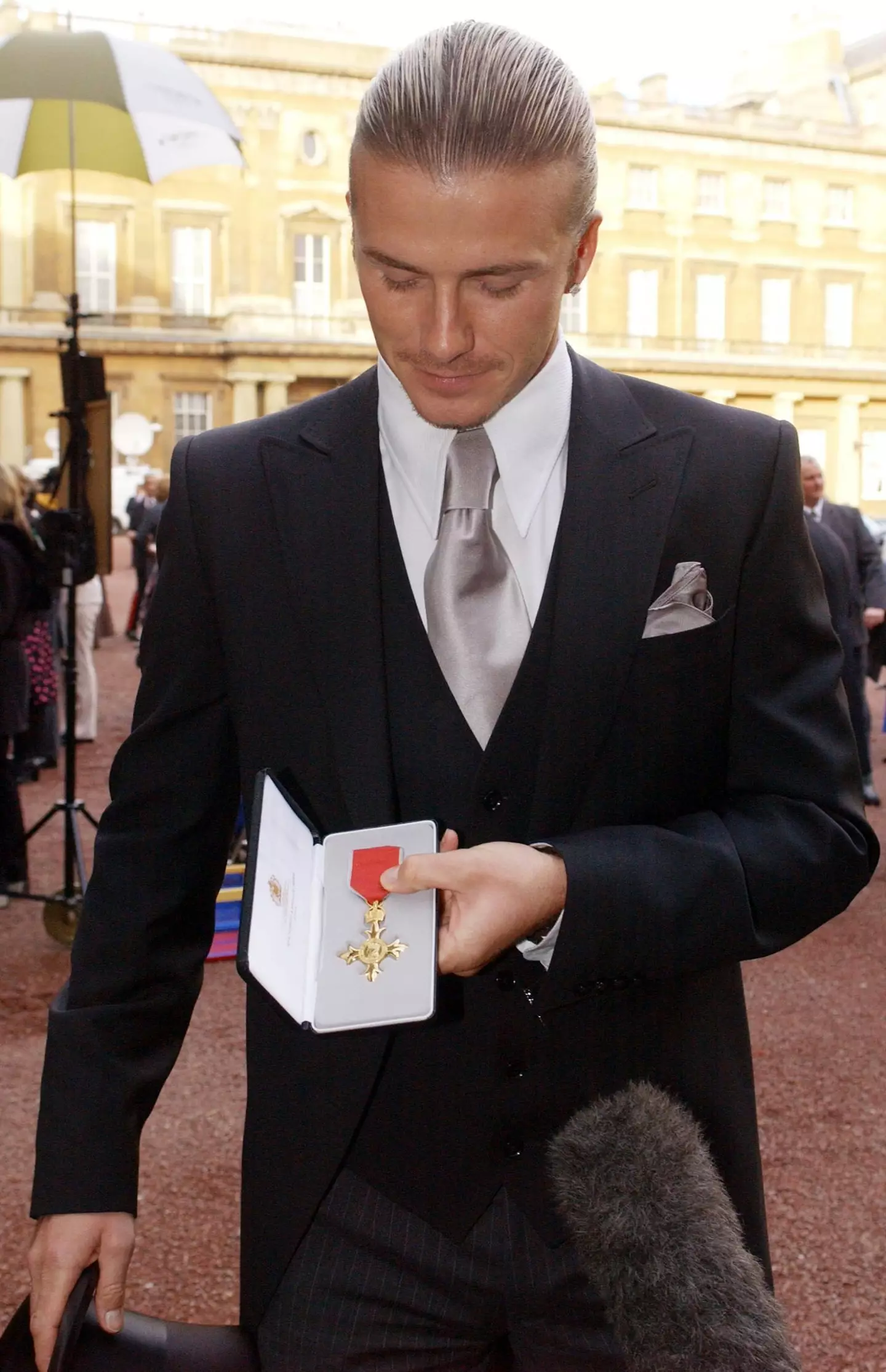 Beckham was awarded an OBE in 2003 (Image: Alamy)