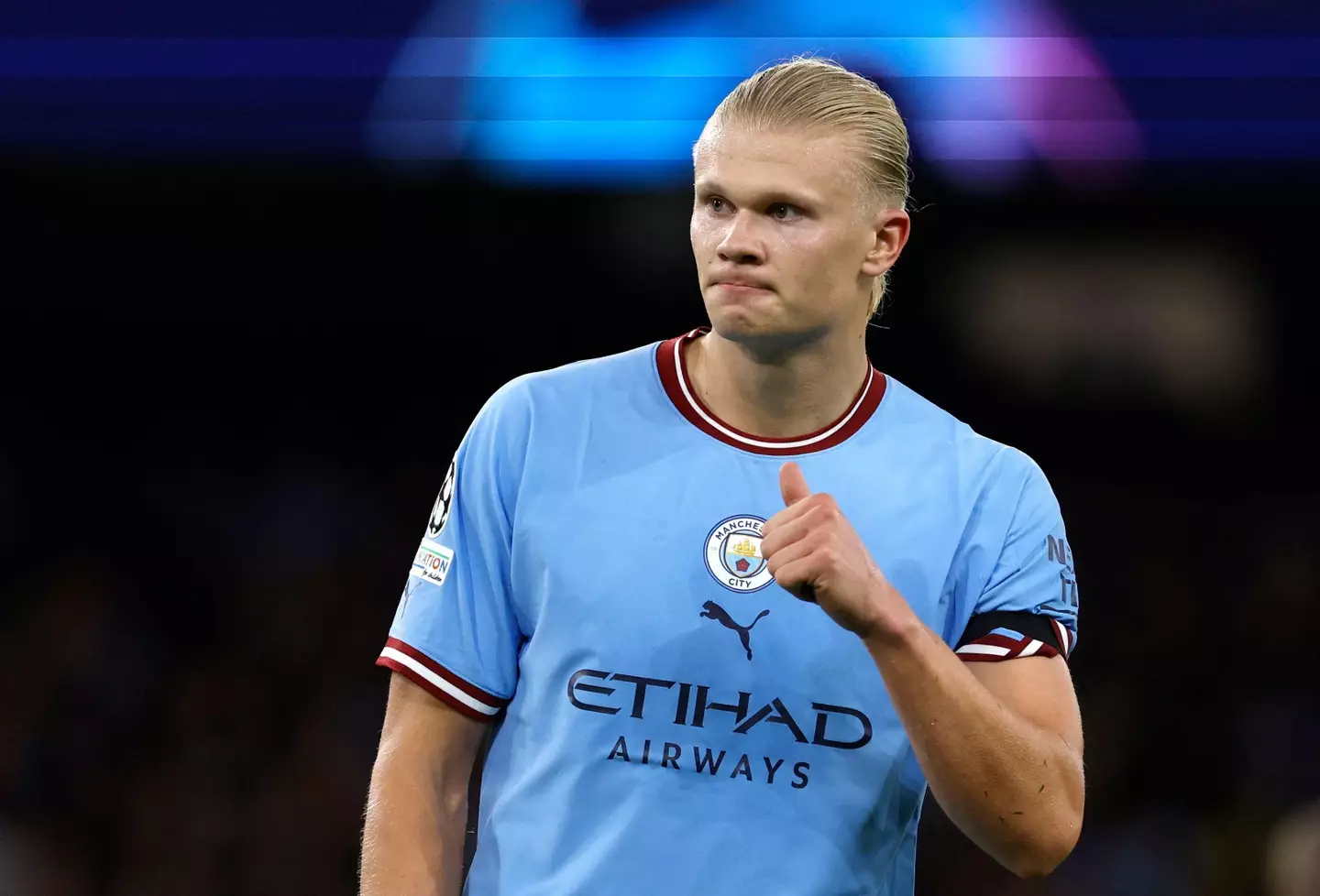 Haaland has scored 14 goals in eight Premier League games (Image: Alamy)