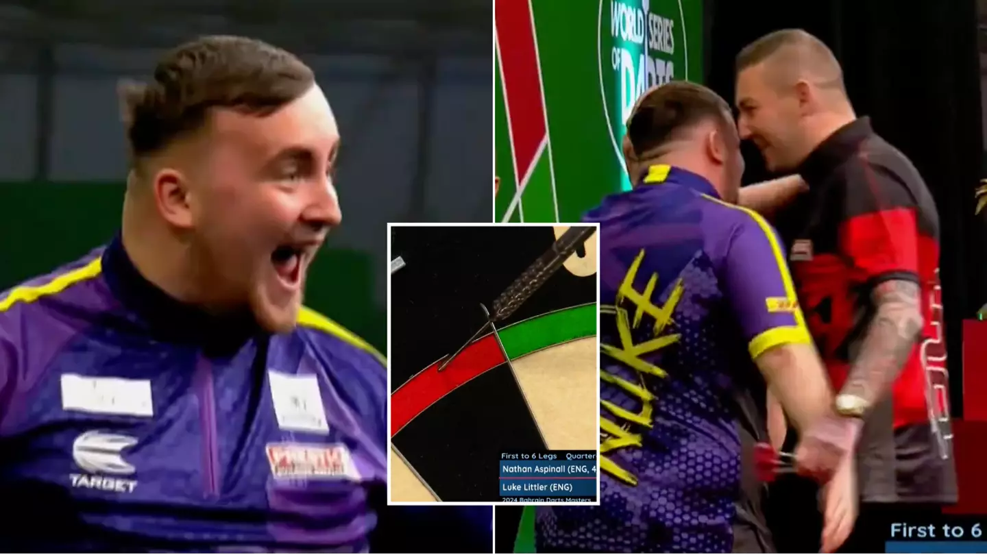 Luke Littler reveals what Nathan Aspinall told him after his stunning nine-darter at Bahrain Darts Masters