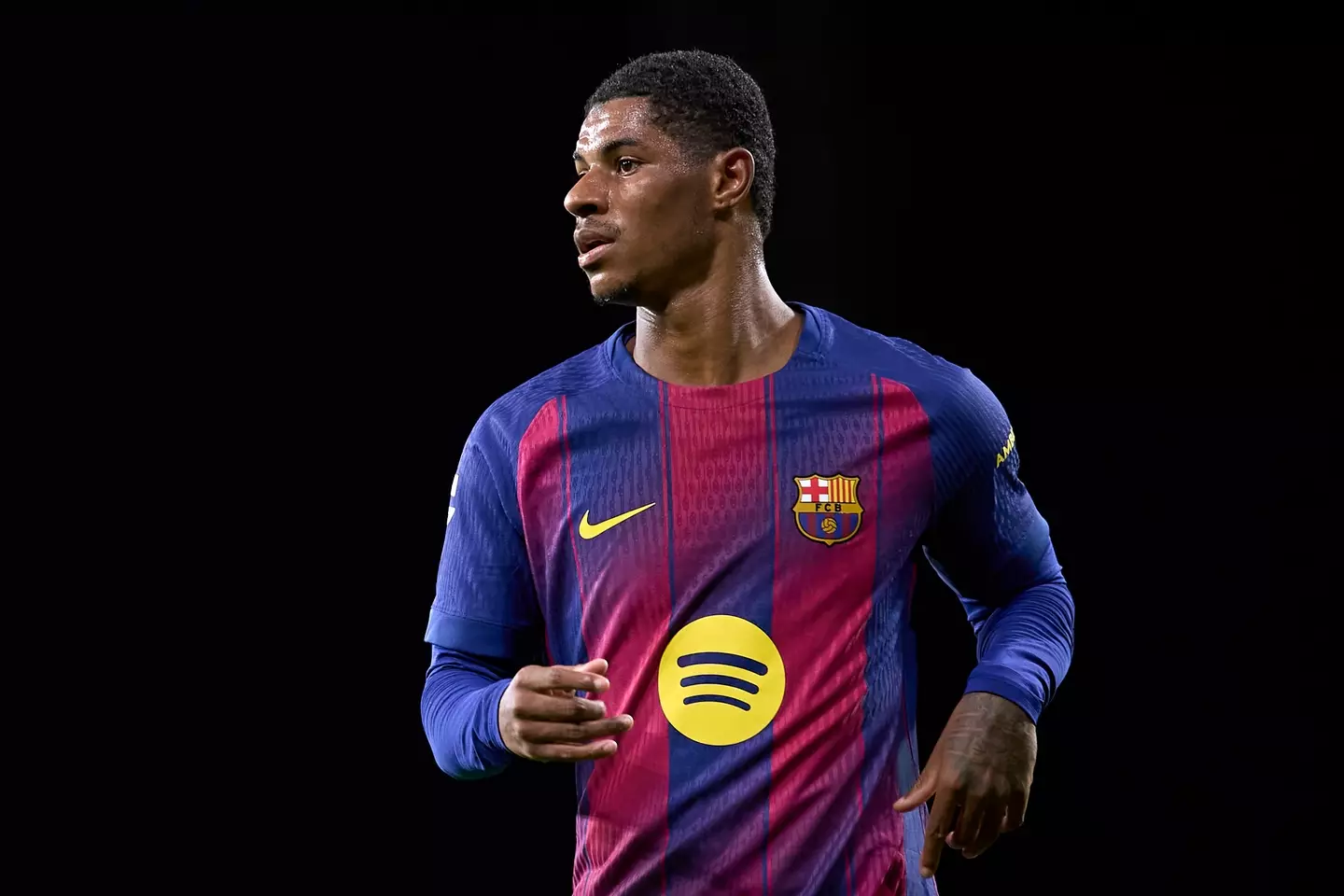 Marcus Rashford in action for Barcelona. Image: Getty