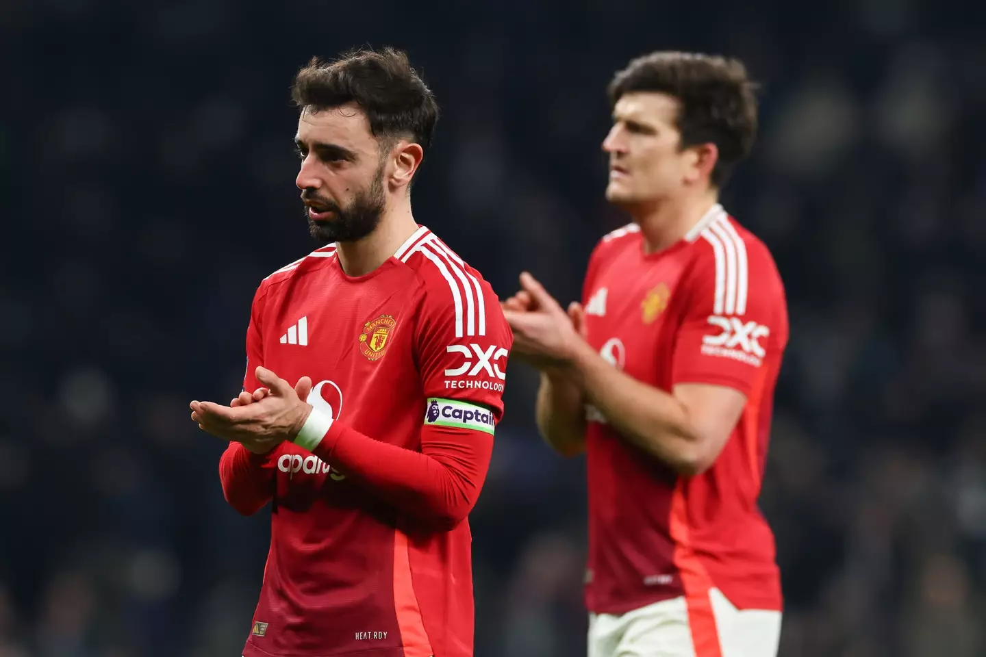 Bruno Fernandes replaced Harry Maguire as Manchester United captain. Image: Getty