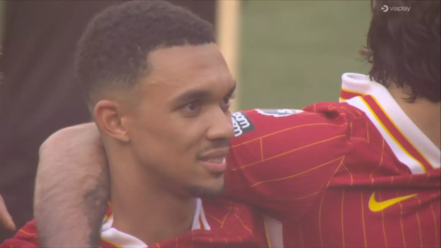 Liverpool fans divided after spotting what Trent Alexander-Arnold did immediately after winning Premier League title
