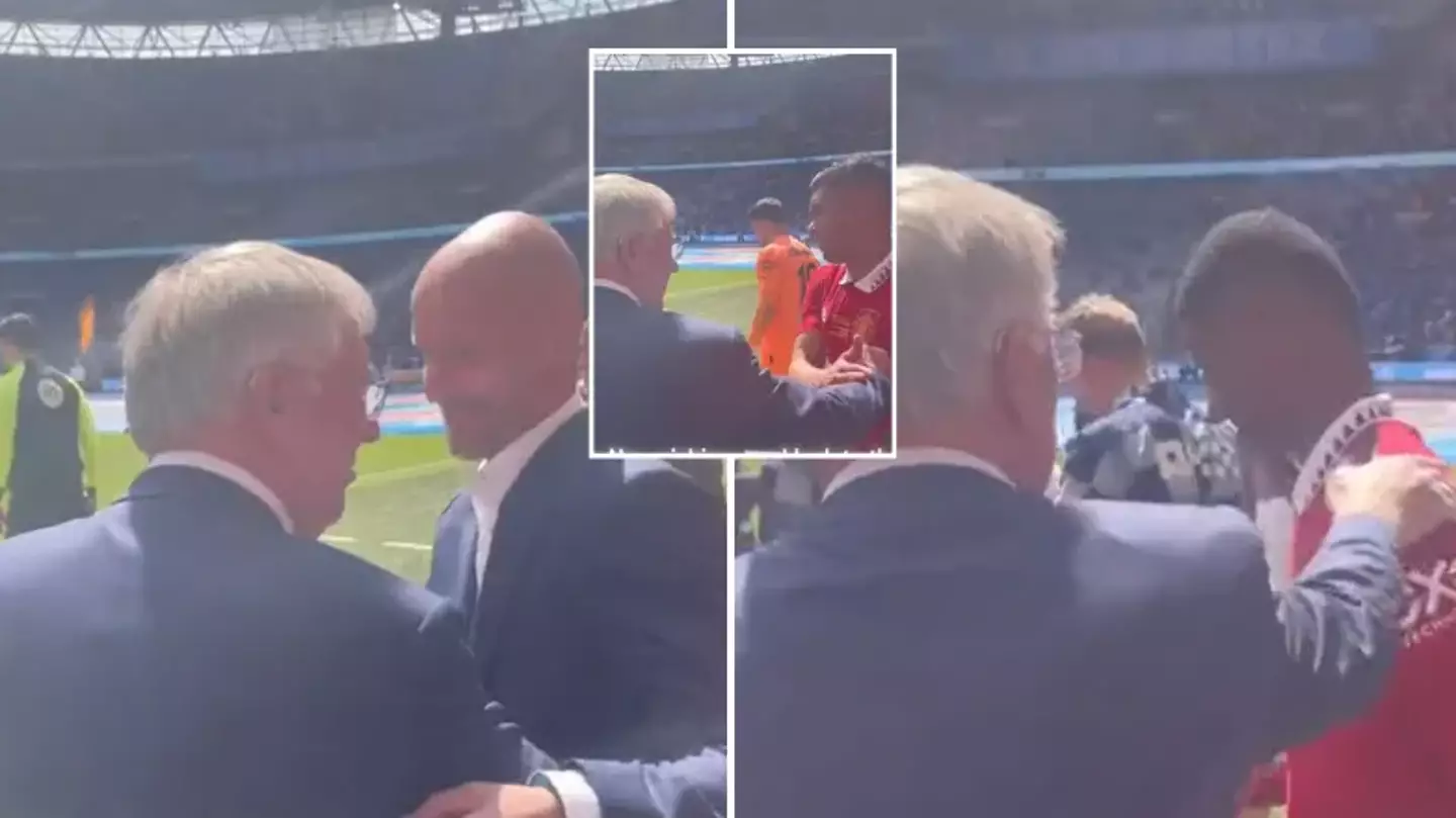 Jadon Sancho leaves Man Utd fans confused after appearing to snub Sir Alex Ferguson ahead of FA Cup final