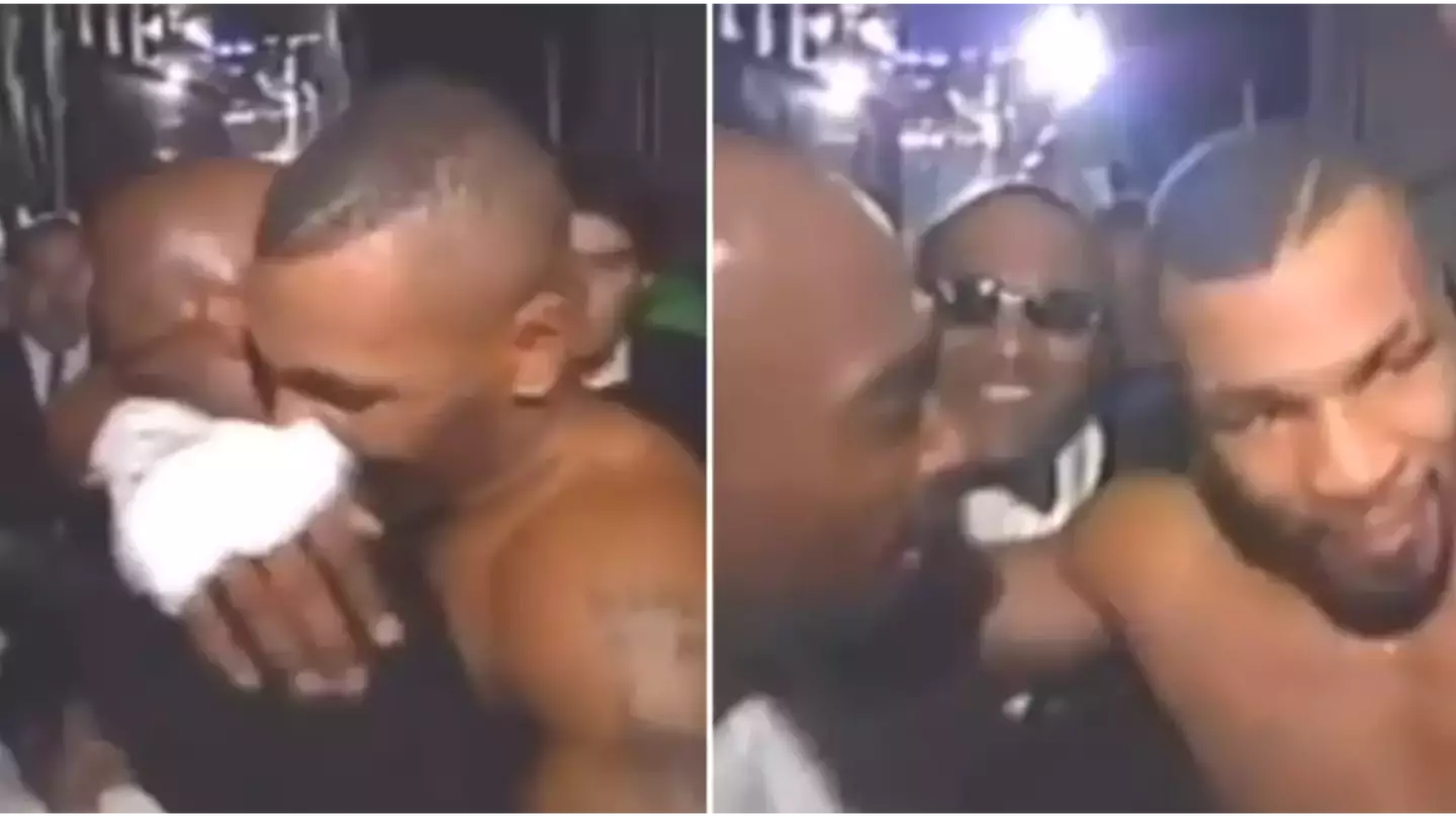 Ultra-rare footage of Mike Tyson celebrating with Tupac Shakur the night he was killed