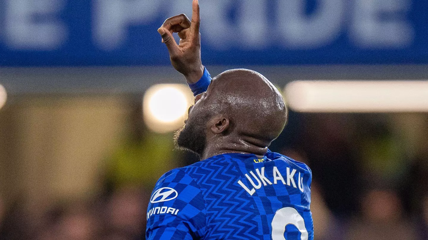 Romelu Lukaku celebrates after scoring goal during the Premier League match between Chelsea and Brighton. (Alamy)