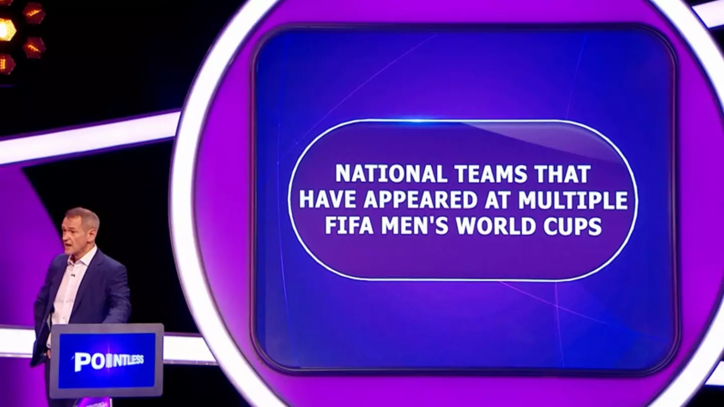 Pointless contestant goes viral for his answer to 'national teams that have appeared at multiple World Cups'