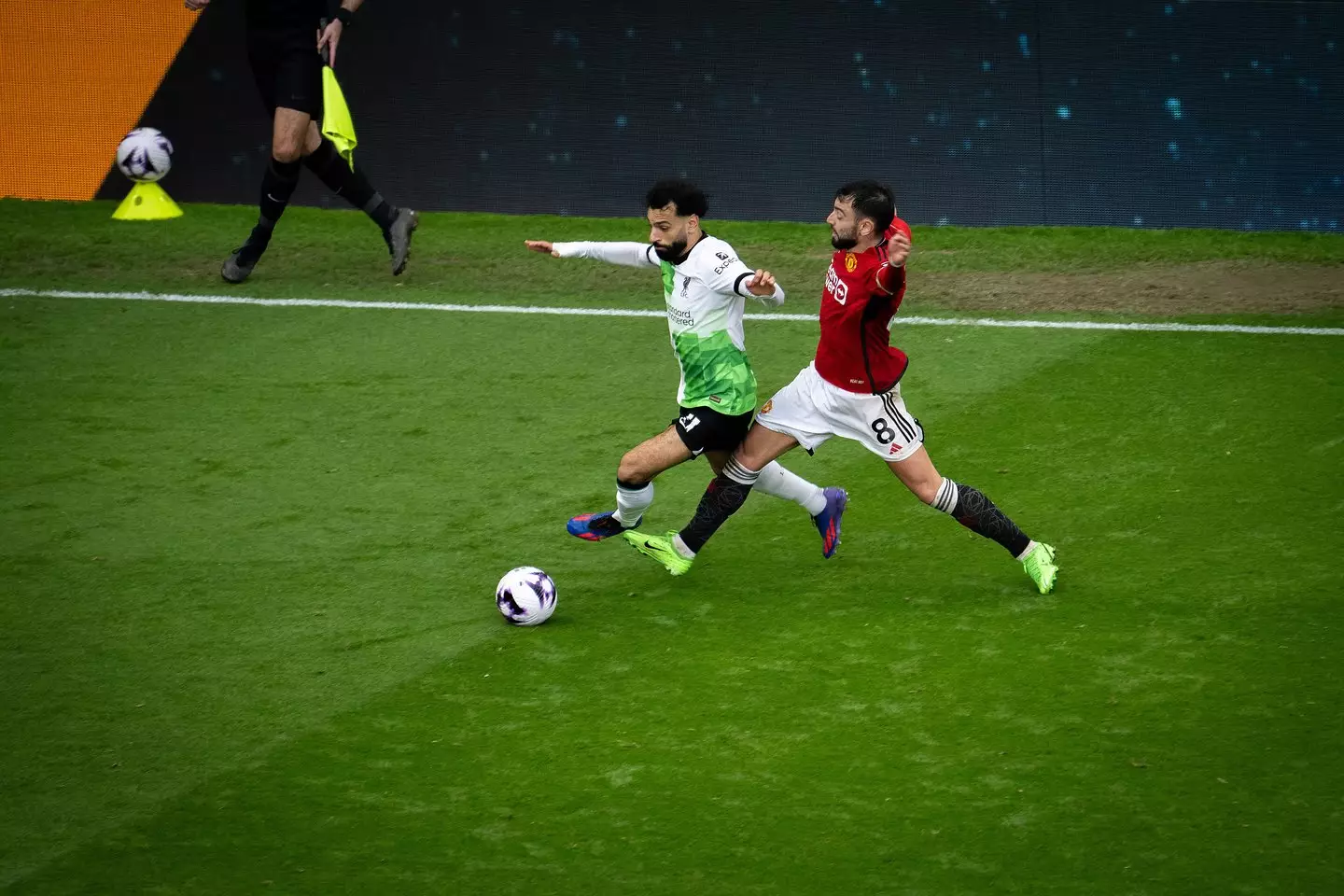 Mo Salah and Bruno Fernandes in 2024 (credit: getty)