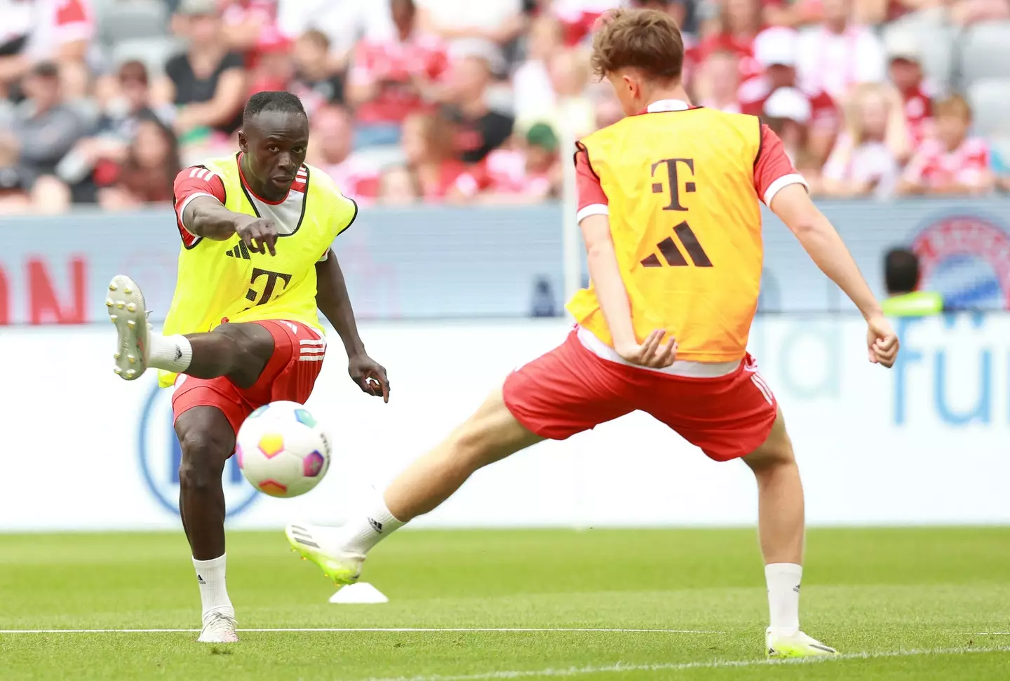 Sadio Mane (left) is set to move on to pastures new following an unsuccessful stint at Bayern Munich. (