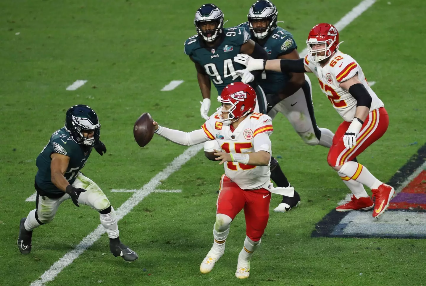 Mahomes was brilliant in the second half. Image: Alamy