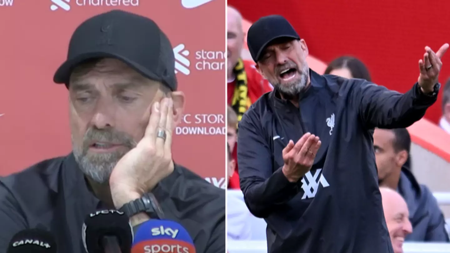 Jurgen Klopp questions one of his substitutions during Liverpool vs Spurs