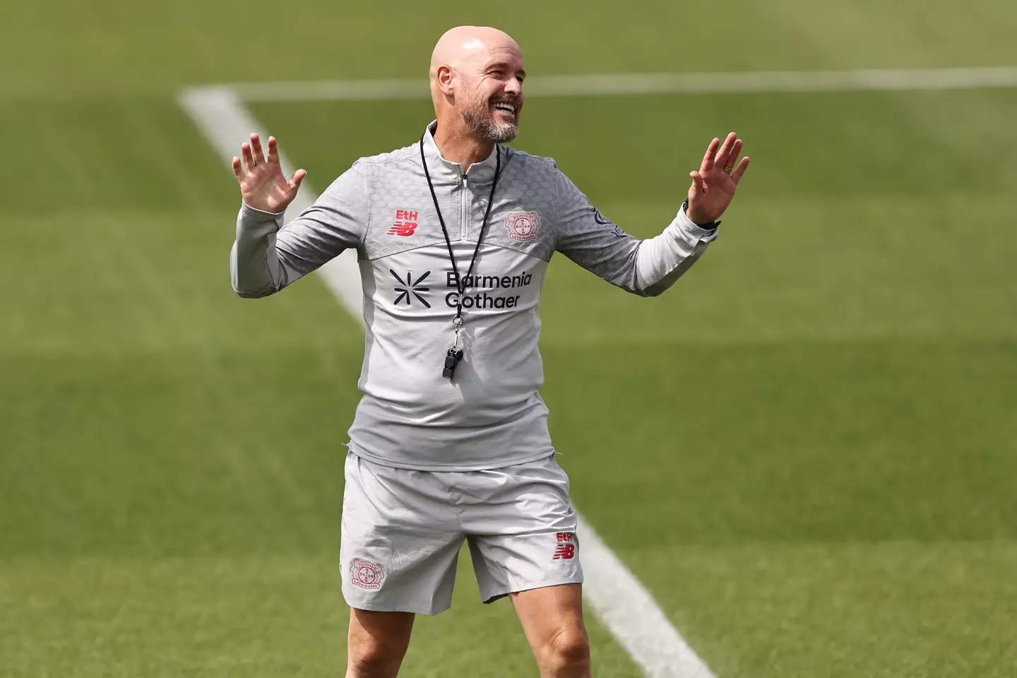 Erik ten Hag had a horrific start to life at Bayer Leverkusen. Image: Getty