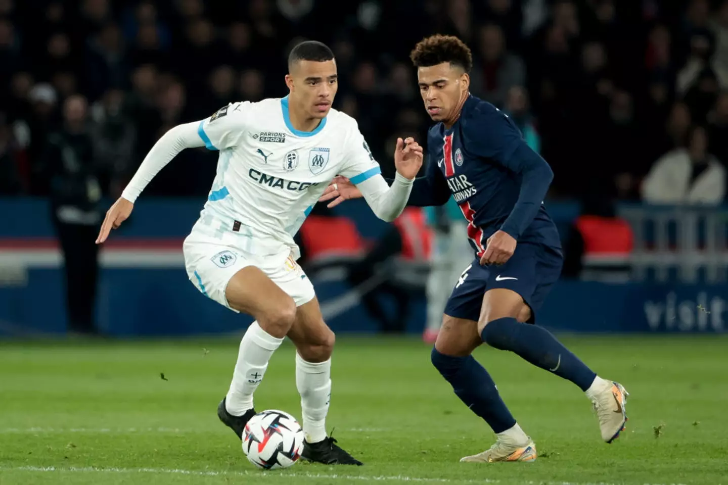 Mason Greenwood in action for Marseille last weekend (Credit:Getty)