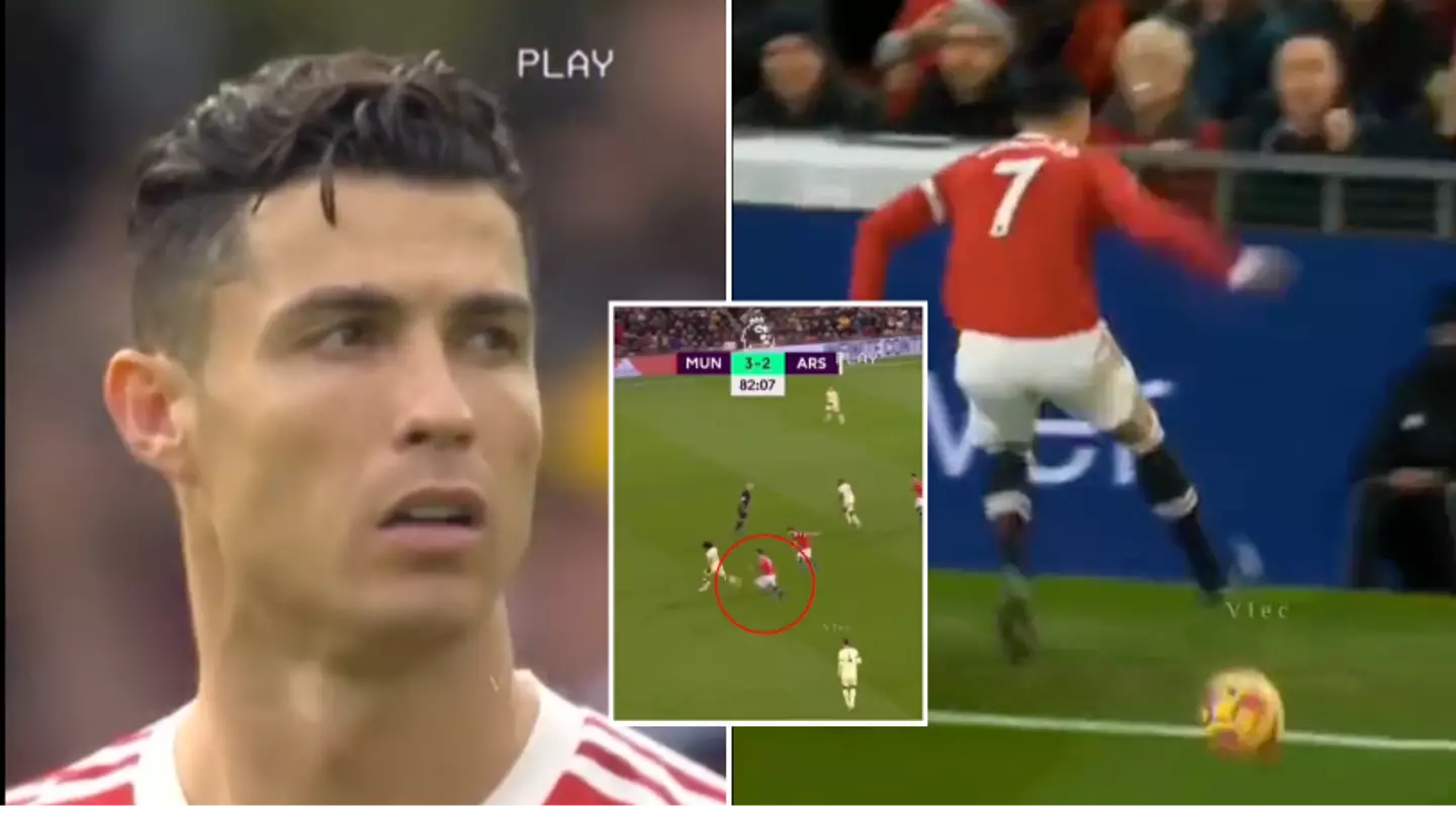 A compilation of Cristiano Ronaldo pressing and tracking back in his final season at Man Utd goes viral