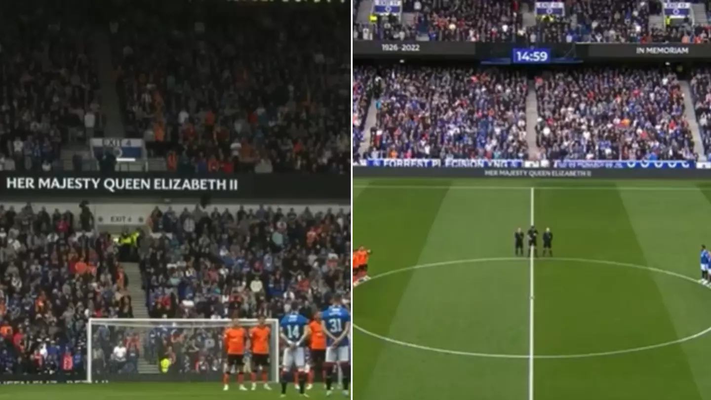 Dundee United condemn fans singing 'Lizzie's in a box' during minute's silence at Rangers