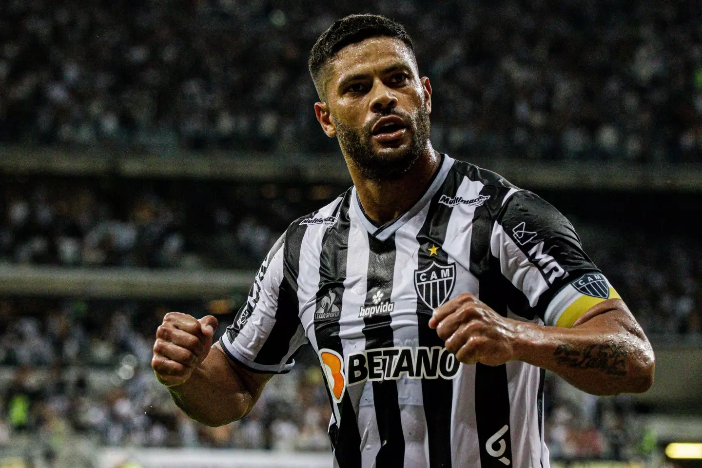 Former Brazil star Hulk scored a late winner for Atletico Mineiro against Tombense.