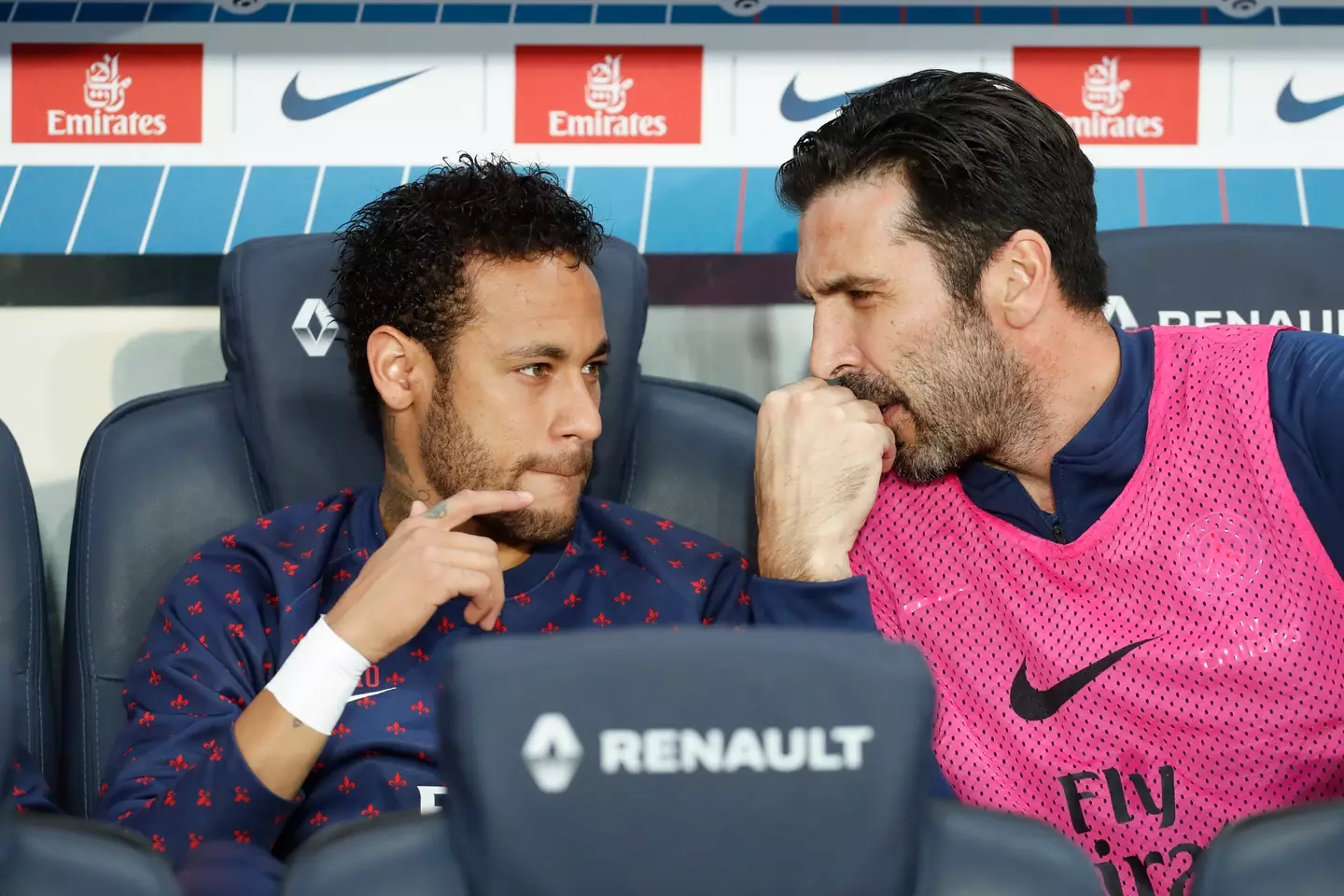 Buffon and Neymar for PSG. (