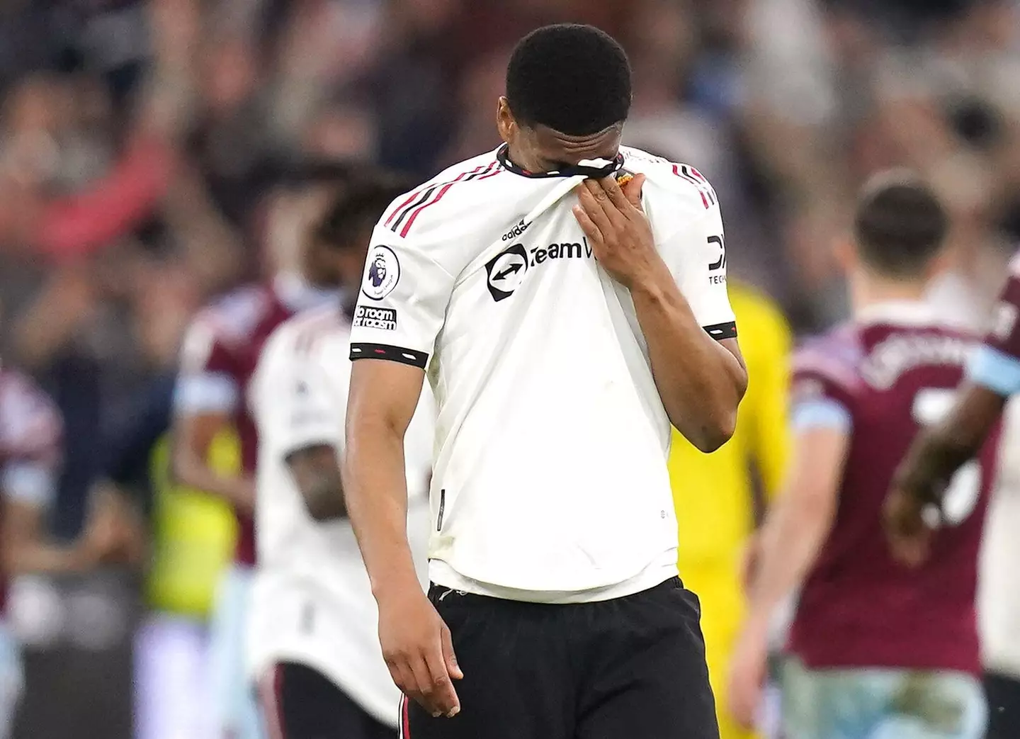 It's not been a great season for Martial. Image: Alamy