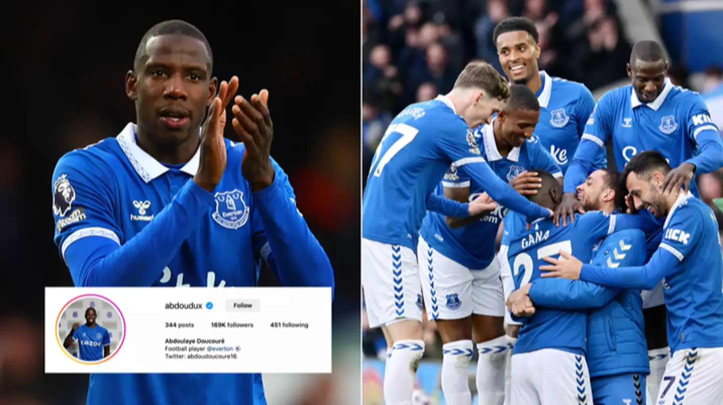 Abdoulaye Doucoure's Instagram post has left fans in stitches after Everton win