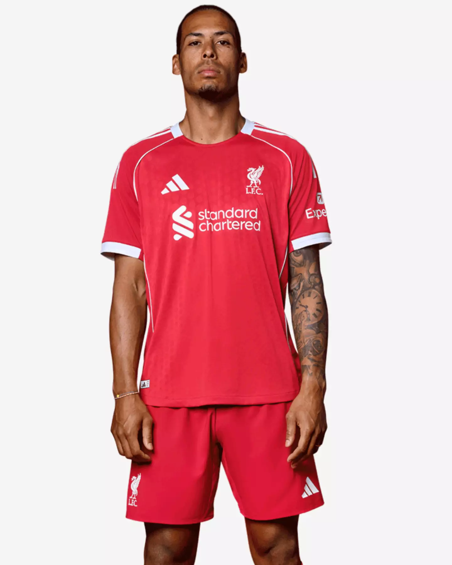Liverpool's home kit for the 2025/26 season. (Image: Adidas)