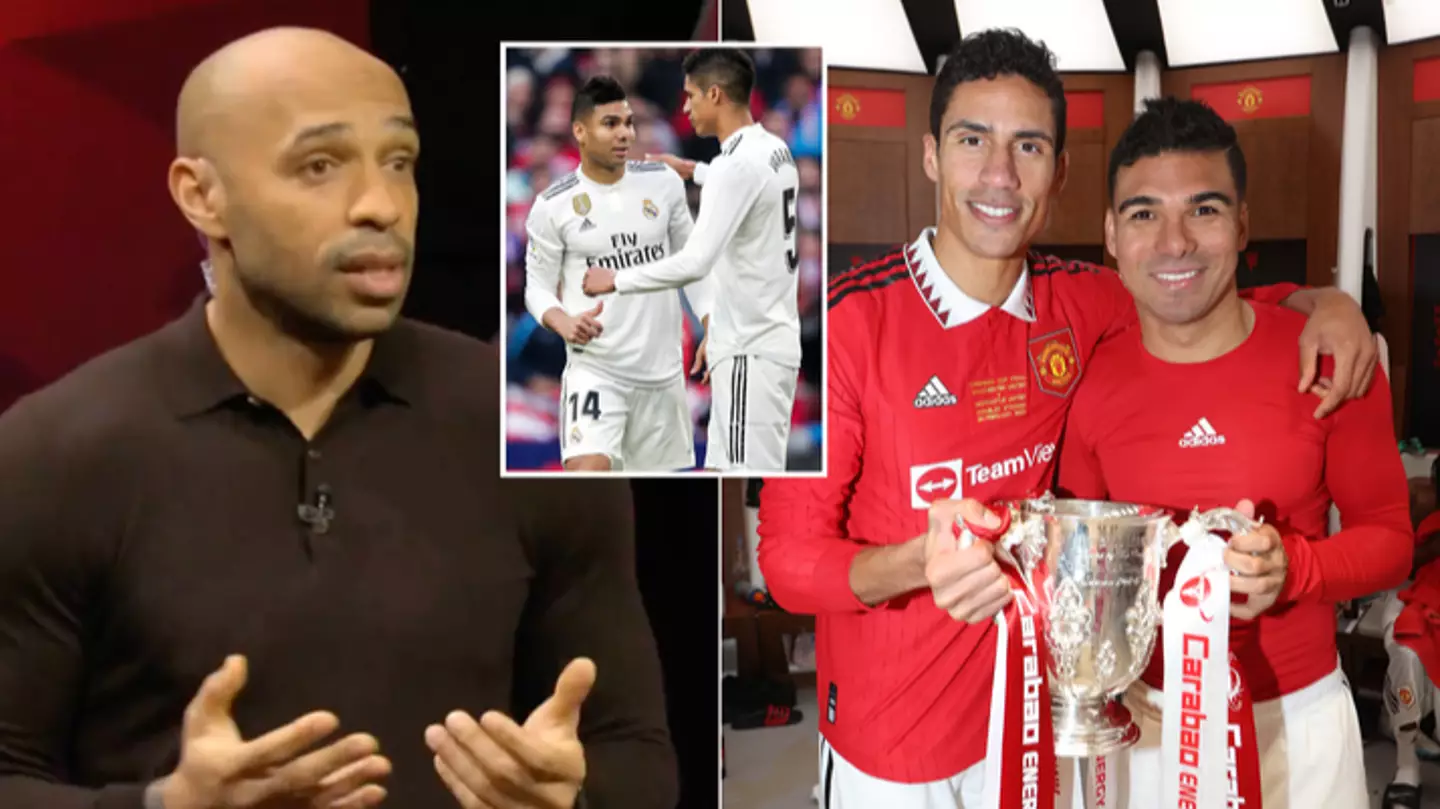 Thierry Henry has theory why Real Madrid were so keen to sell Raphael Varane and Casemiro to Man Utd