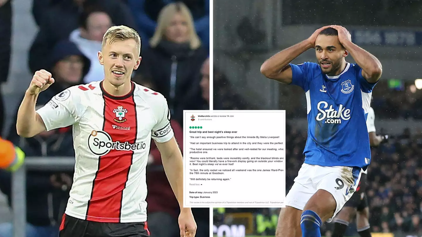 Southampton post hilarious Tripadvisor review afer Everton fans let off fireworks outside hotel