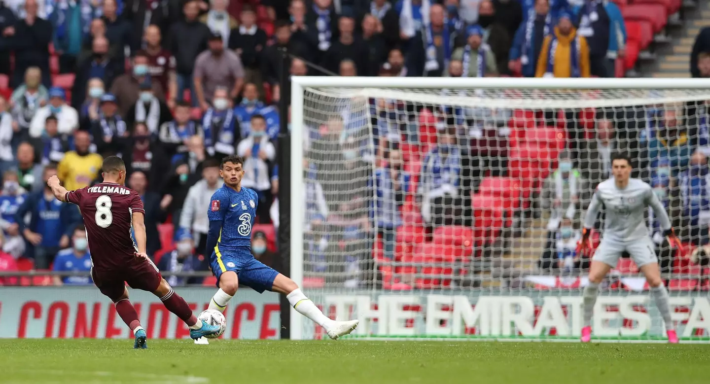 Youri Tielemans' strike in the FA Cup final against Chelsea was a brilliant one. (Alamy)