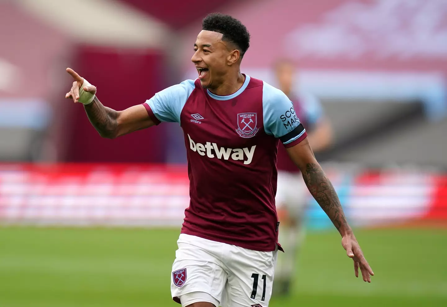 Lingard enjoyed a great spell on loan at West Ham in the first half of 2021. Image: Alamy