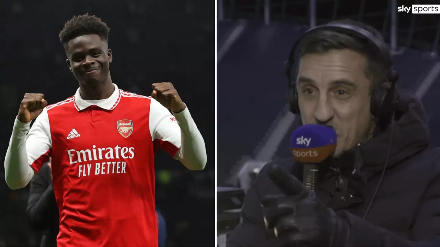 Gary Neville has boldly predicted Arsenal to finish outside the top two of the Premier League