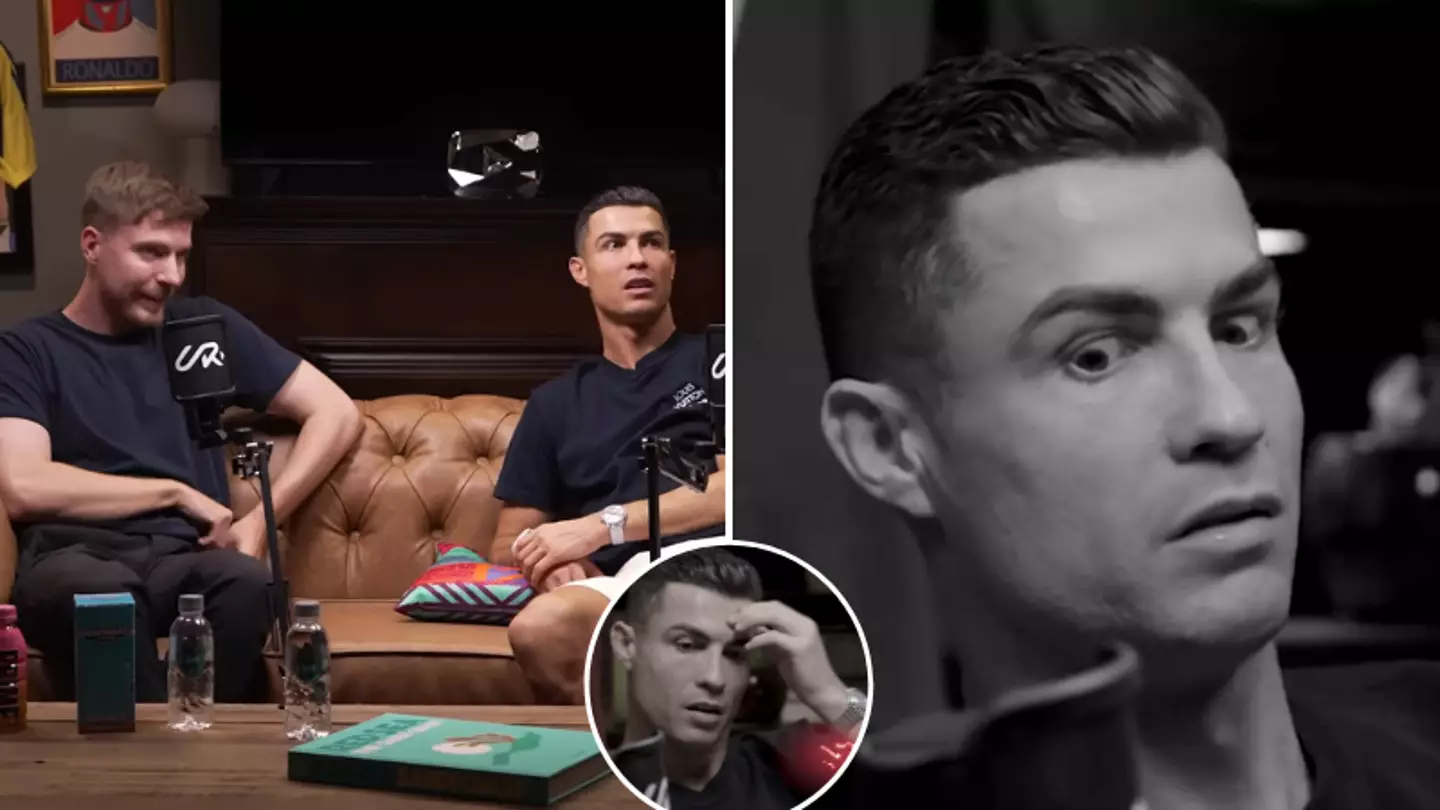 Cristiano Ronaldo's reaction after MrBeast tells him he's 'about to die' because he's almost 40