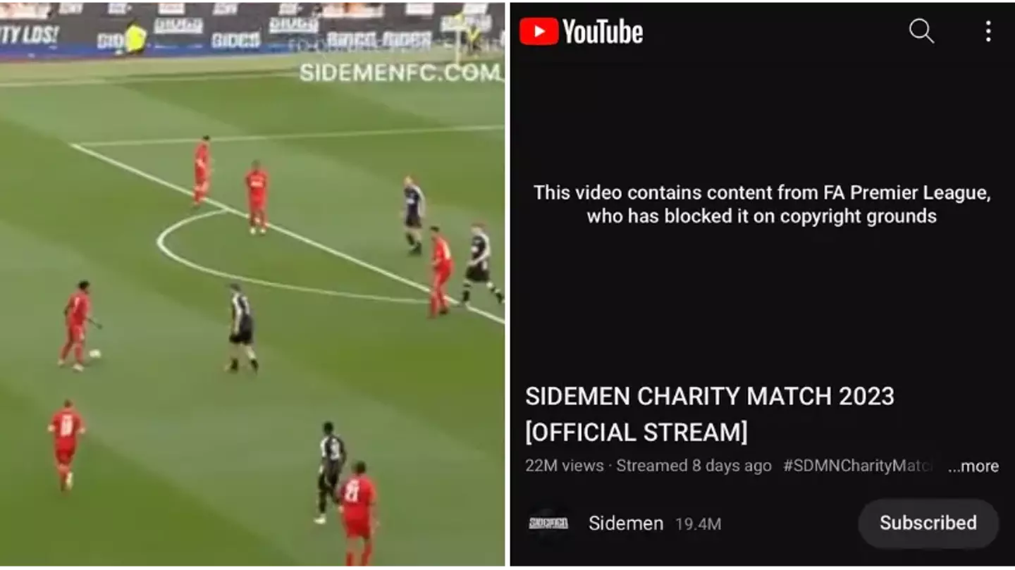 KSI left stunned as Sidemen Charity Match video 'copyright striked by the Premier League'