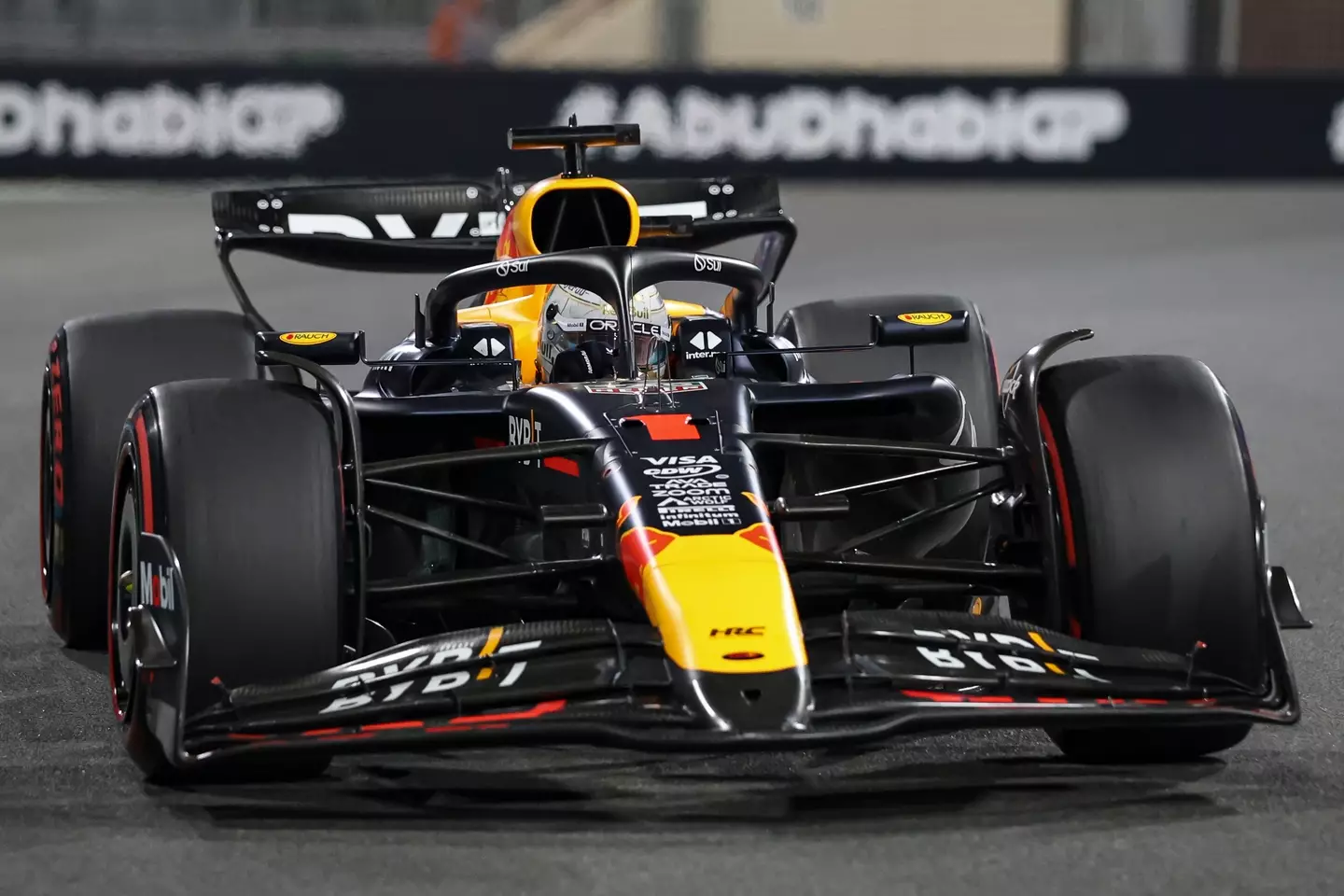 Verstappen's Red Bull sporting the number 1 (credit: getty)