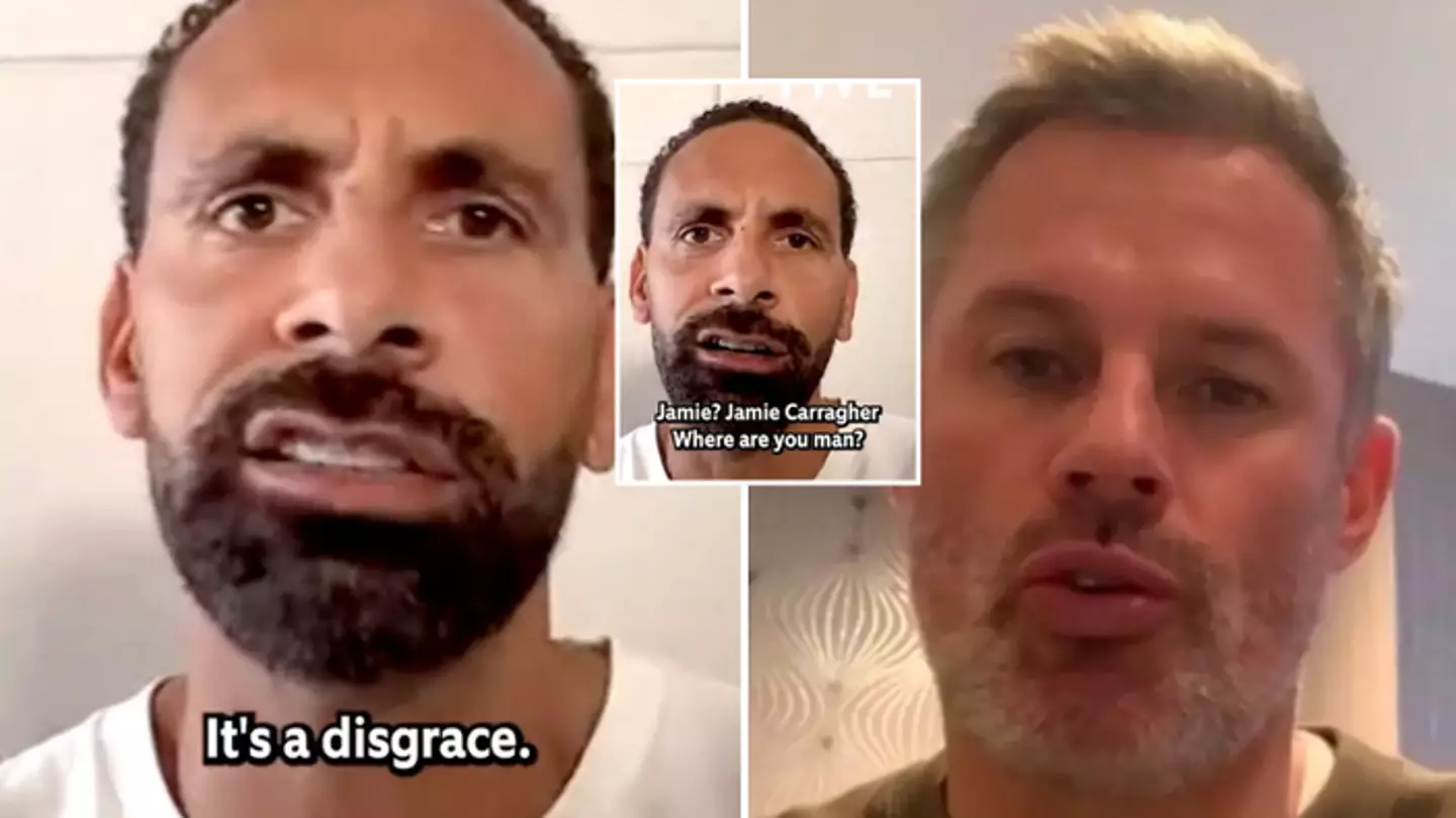 Rio Ferdinand and Jamie Carragher are currently going off on each other for everyone to see, it's turning ugly