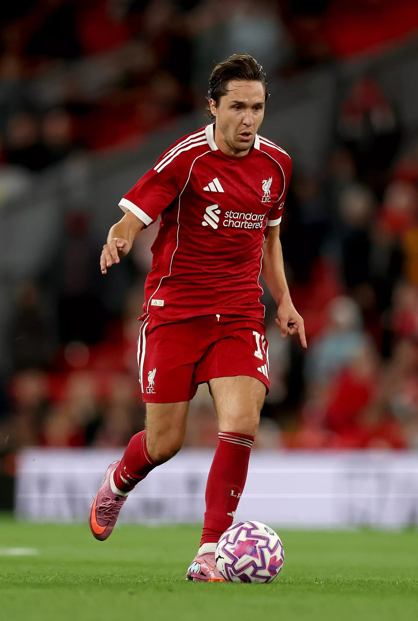 Slot communicated the club's decision in a meeting with Chiesa. Image: Getty