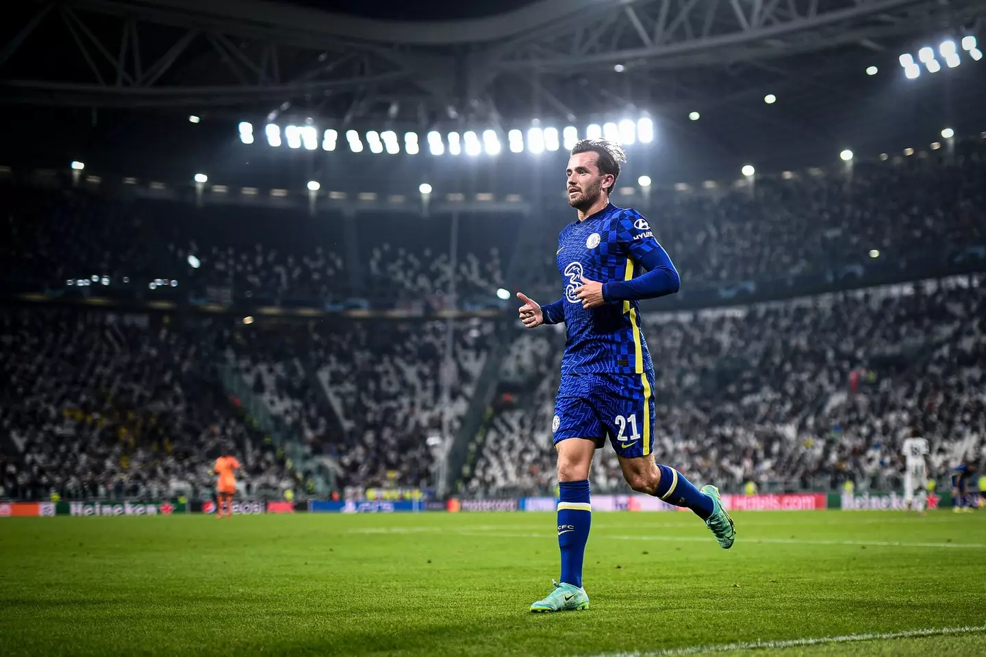 Ben Chilwell of Chelsea FC look on during the UEFA Champions League football match between Juventus FC and Chelsea FC. (Alamy)