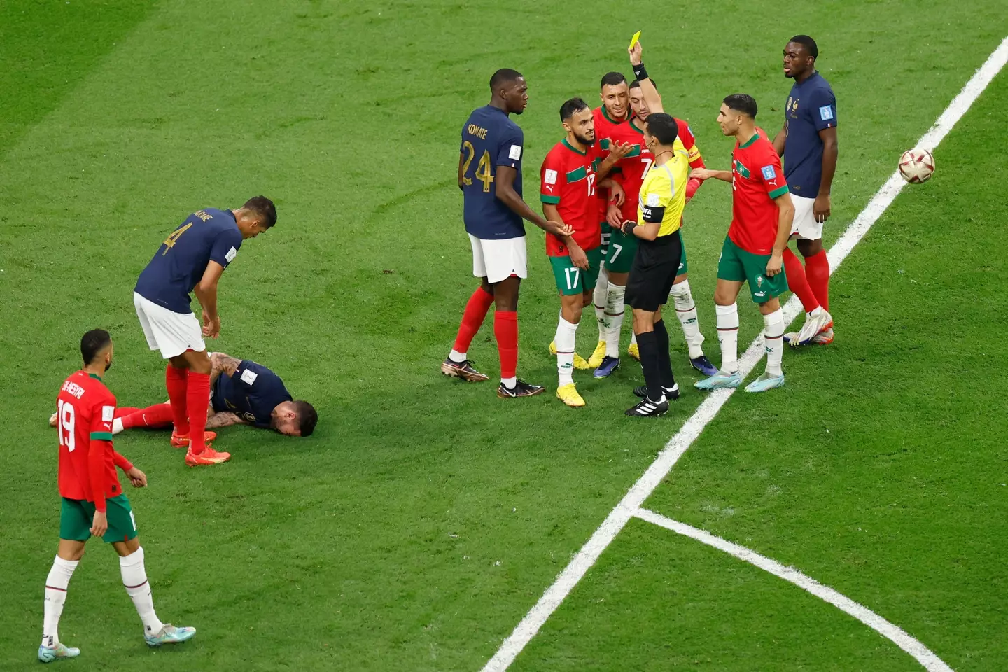 Sofiane Boufal was booked in the first half.