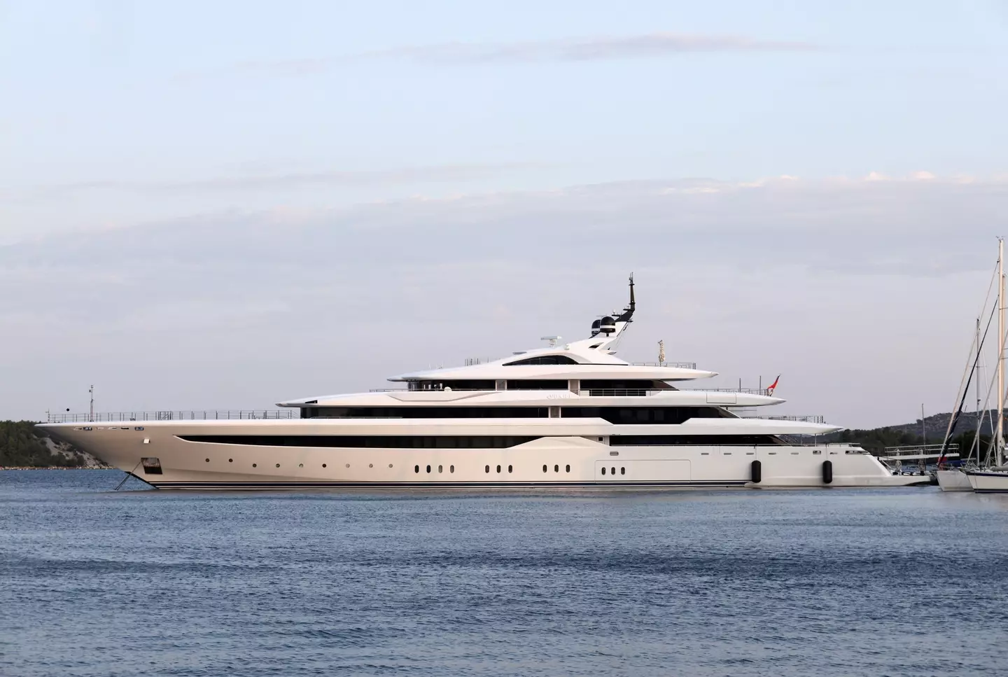 Michael Jordan's yacht in Croatia. Image: Alamy