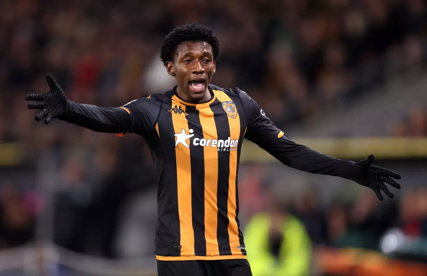 Jaden Philogene in action for Hull City. Image: Getty