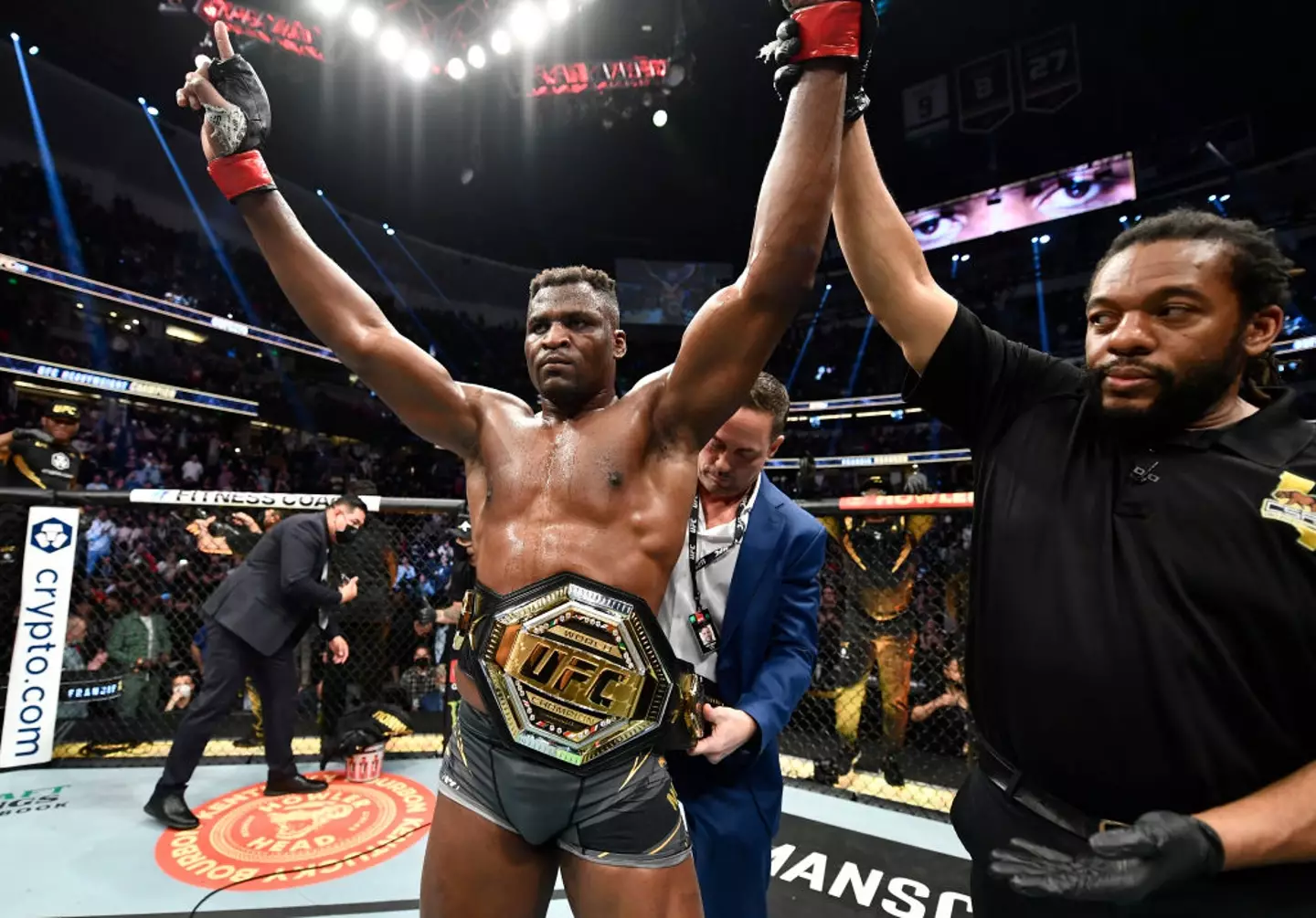 Ngannou fought Ciryl Gane in his last fight back in 2022. (Image: Chris Unger/Zuffa LLC)