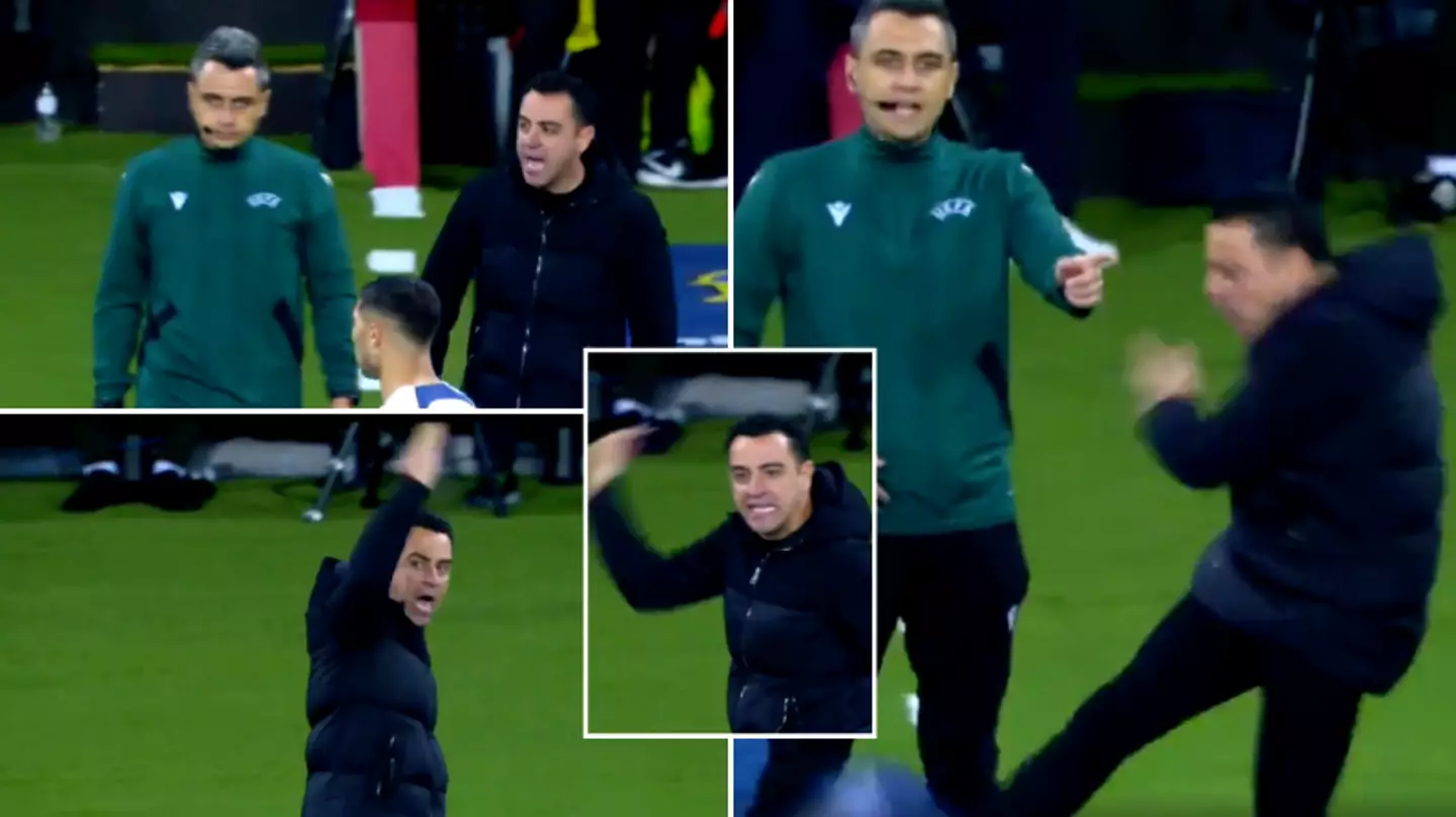 Every word of Xavi's x-rated rant at referee during Barcelona vs PSG revealed as audio from mic emerges