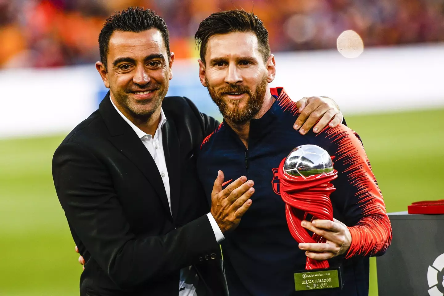 Messi and Xavi be reunited as player and manager. Image: Alamy