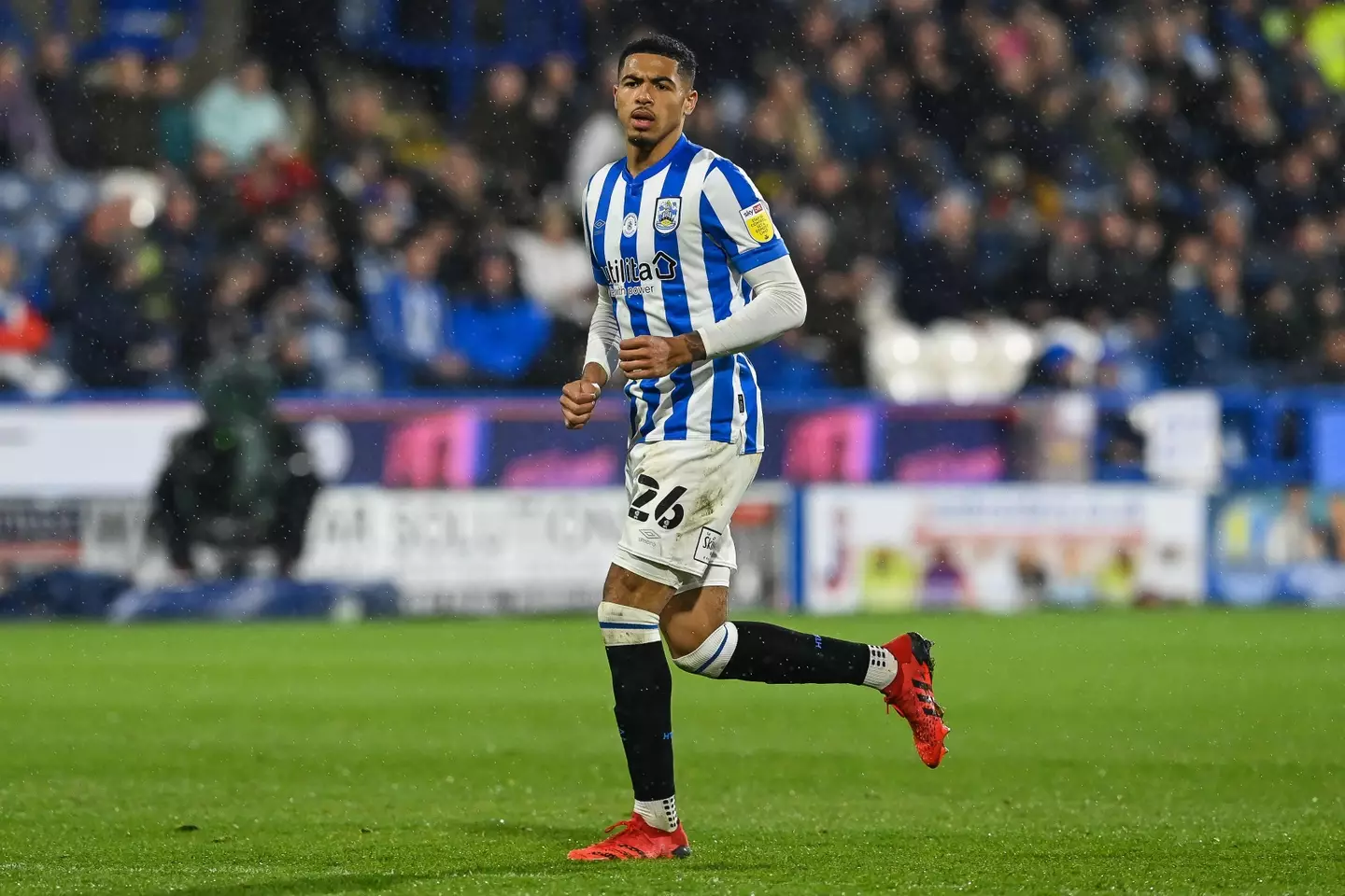 Levi Colwill playing for Huddersfield Town last season. (Alamy)