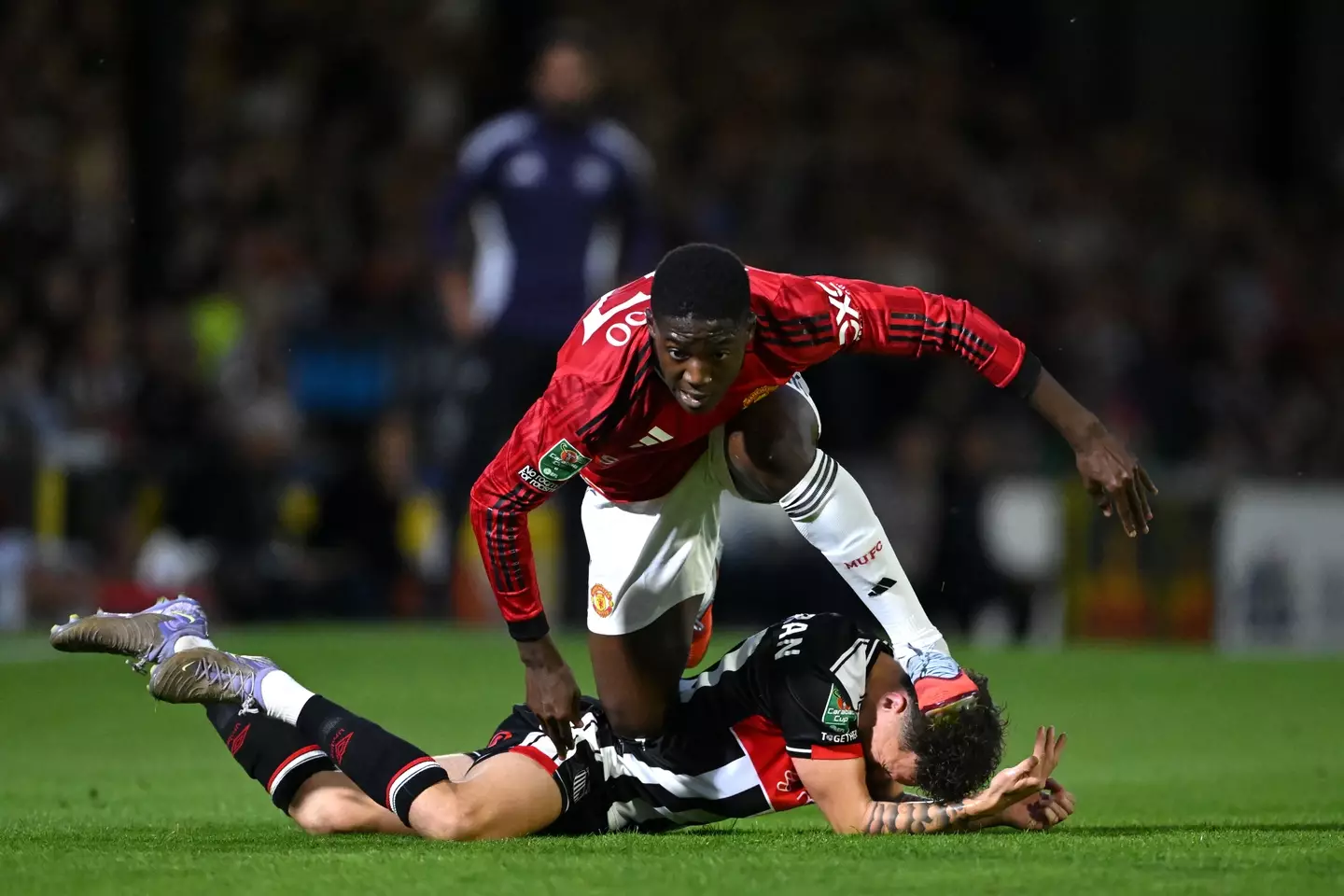 Mainoo is open to leaving United this summer. Image credit: Getty