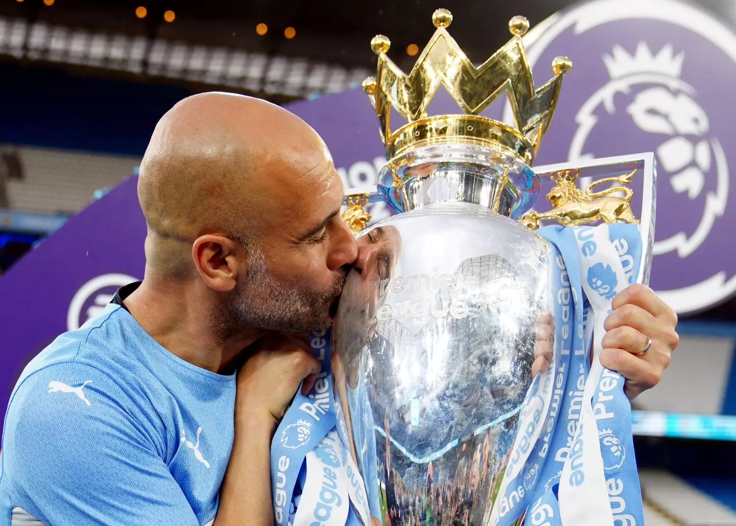 Pep Guardiola has won four Premier League titles at the Etihad Stadium (Alamy)