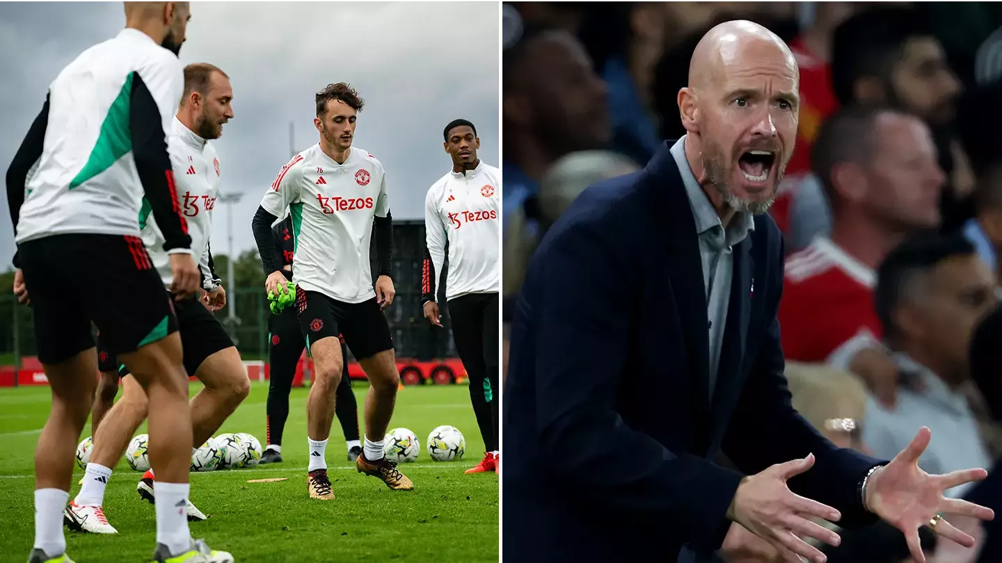 Man Utd player involved in 'furious' bust-up with teammate spotted in training ahead of Crystal Palace clash