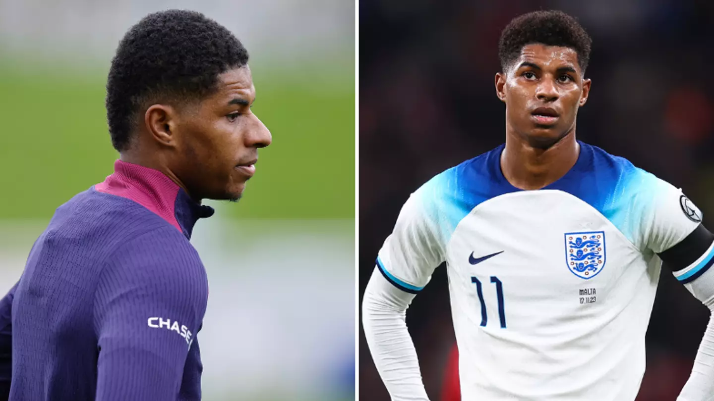 Marcus Rashford could equal an unwanted England record against Brazil and Belgium.