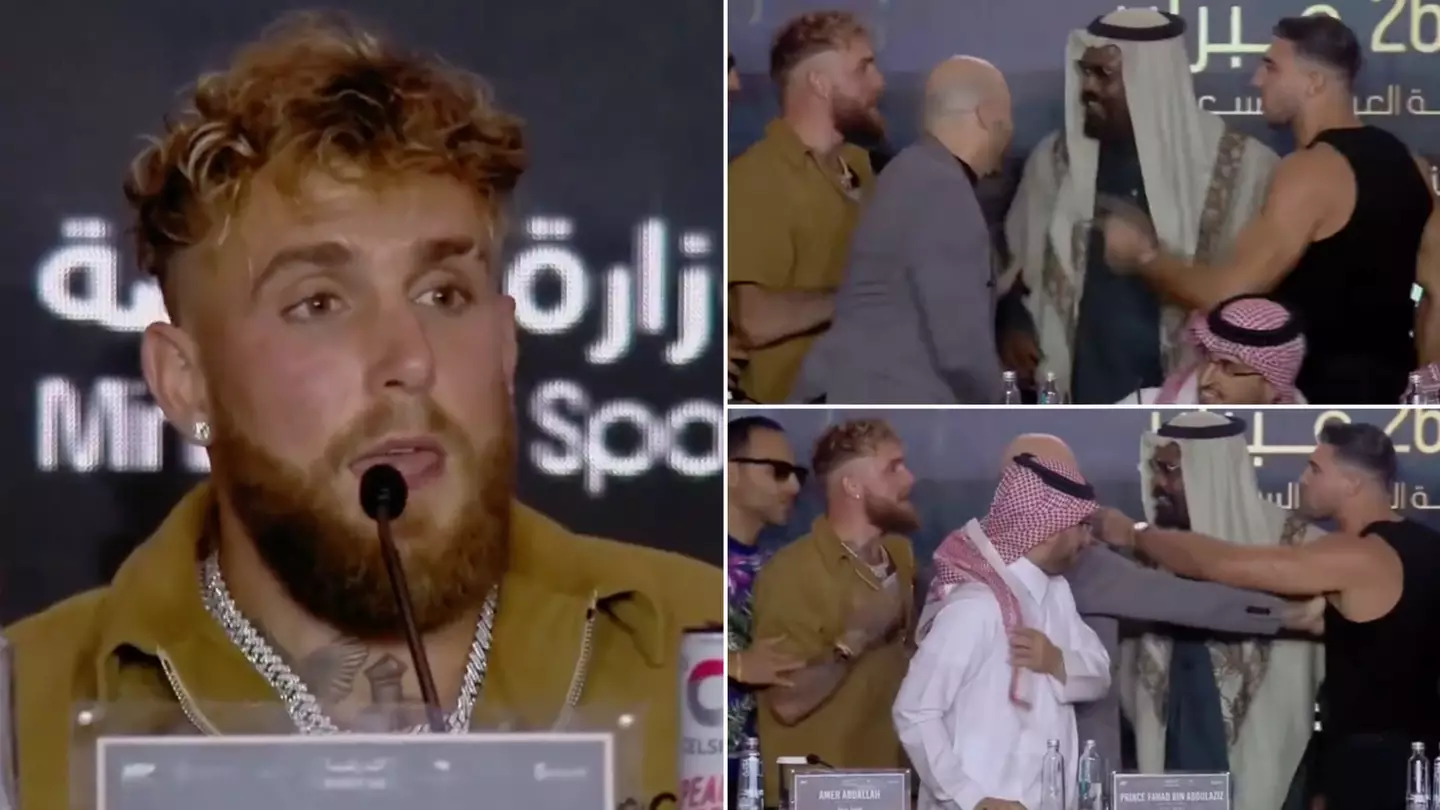Jake Paul and Tommy Fury make huge bet before nearly coming to blows in explosive press conference